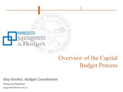 Capital Budget Coordinator .